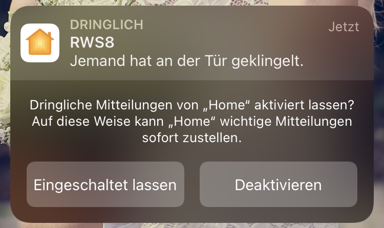 homekit notification